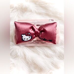 New! The Creme Shop X Hello Kitty Plush Spa Day Headband Vegan Free